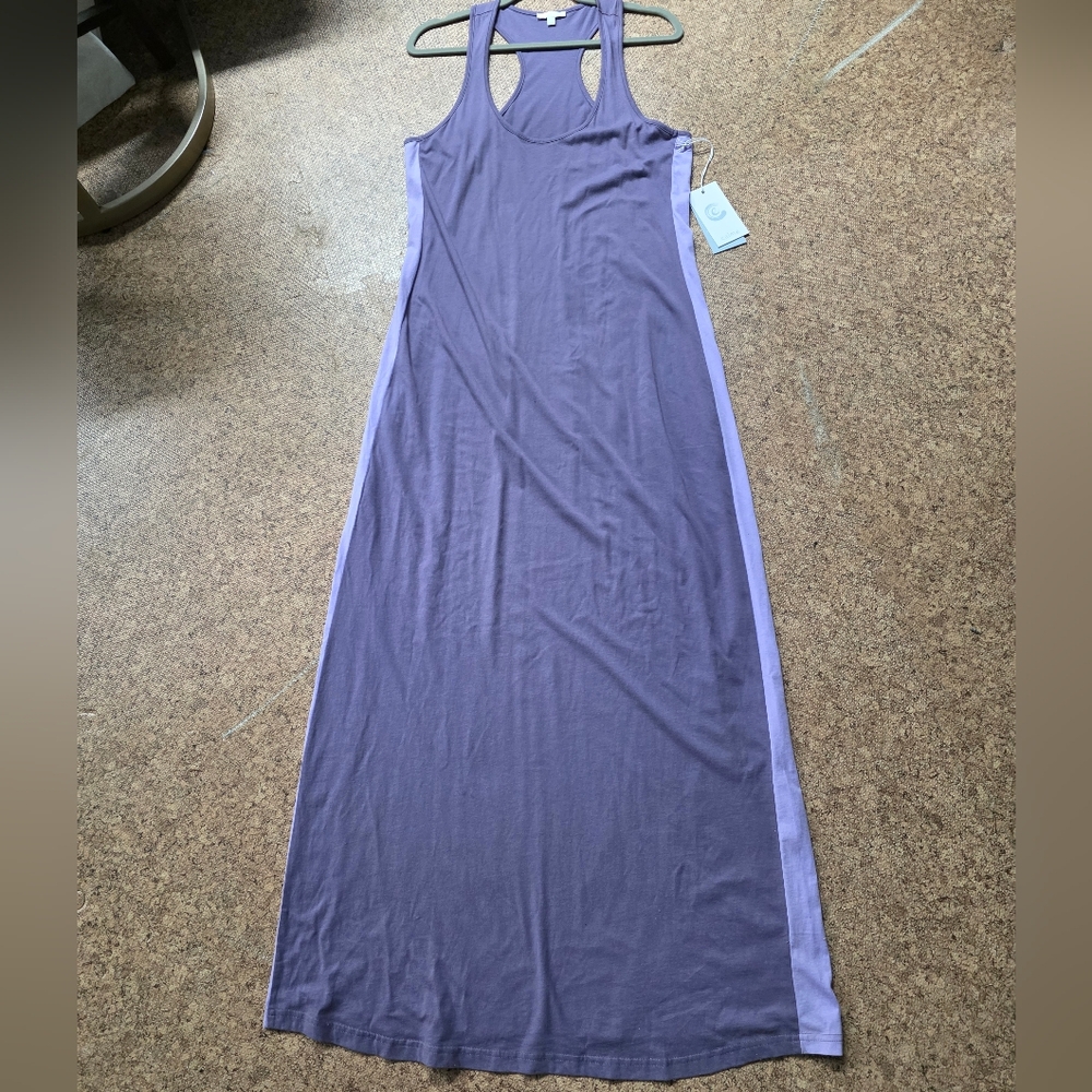 Calme Racer Back Knit Maxi Dress Size Large